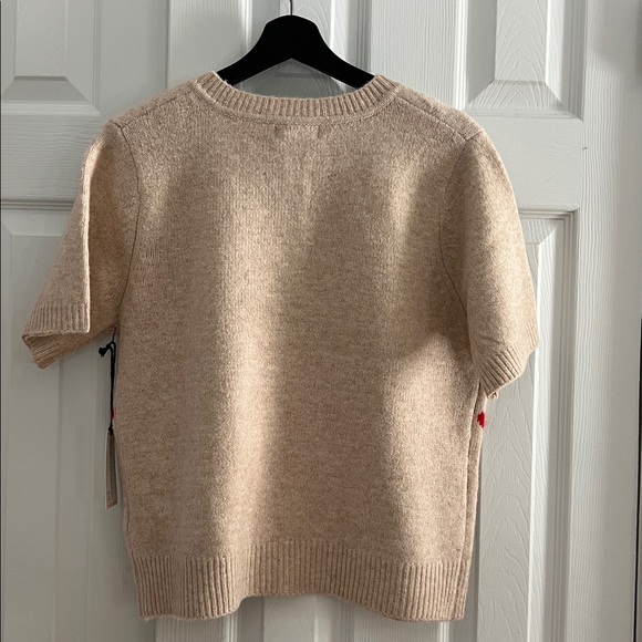 cupcakes & cashmere Beige Cardigan with Bows and Roses - Picture 3 of 12